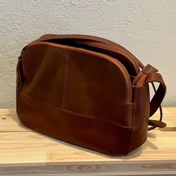 **SOLD** Able Leather Meron Crossbody Bag in Whiskey - Picture 7 of 7